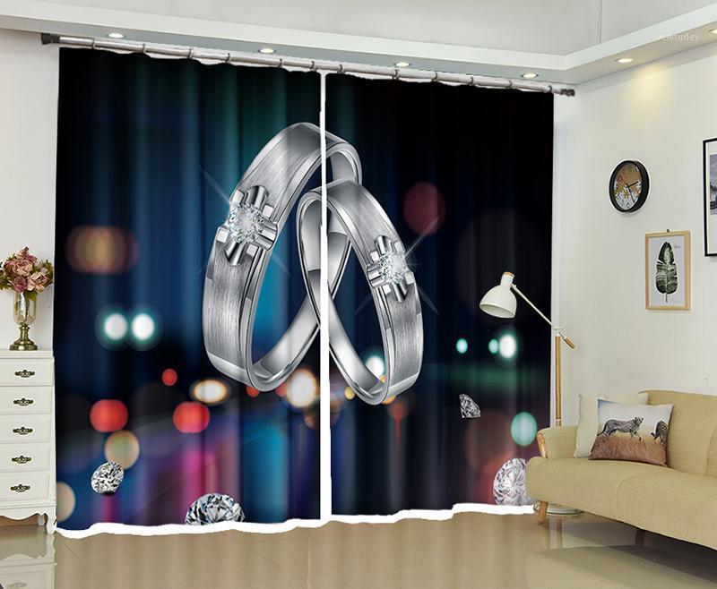 Rings print Wedding 3D Curtain For Living room Bedroom Decorative Curtains Drapes Cortinas pasa sala/de sala Dormitorio Rideaux1
Rings print Wedding 3D Curtain For Living room Bedroom Decorative Curtains Drapes Cortinas pasa sala/de sala Dormitorio Rideaux1