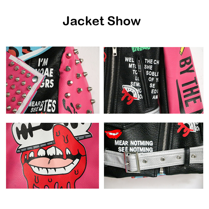 LORDXX Leather Jacket Women Streetwear Club Punk Autumn Fashion Cropped Jacket With Belt Multicolor Motorcycle Coats 201017