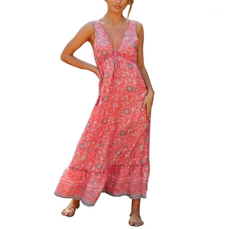 SAGACE 2020 Dress Women Sexy Sleeveless Floral Print V Neck beach dresses and tunics Split Ruffle Blackless Long Dress sundress1
SAGACE 2020 Dress Women Sexy Sleeveless Floral Print V Neck beach dresses and tunics Split Ruffle Blackless Long Dress sundress1