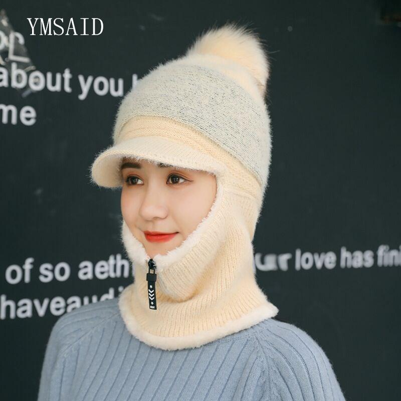 Hot Sale Female Winter Knitted Hats Scarf Set Hair Blend Warm Winter Hats For Women Zipper Thick Balaclava Pompoms Cap, White
Hot Sale Female Winter Knitted Hats Scarf Set Hair Blend Warm Winter Hats For Women Zipper Thick Balaclava Pompoms Cap, White