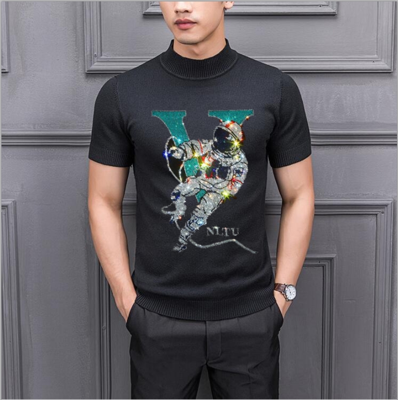 Summer Pullover Mens Diamond stone Sweaters Male Turtleneck Streetwear Sweater Knitwear Man Jumpers Autumn, As shown
Summer Pullover Mens Diamond stone Sweaters Male Turtleneck Streetwear Sweater Knitwear Man Jumpers Autumn, As shown