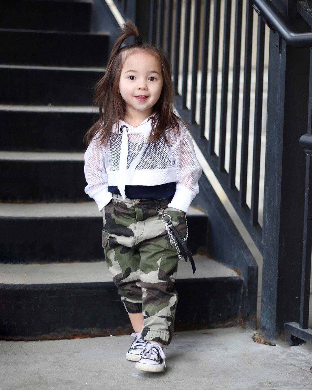 3Pcs/Set Toddler Baby Girl Mesh Coat Vest Halter Tube Crop Top Camouflage Cargo Pants Summer Clothes 1-6YX1019