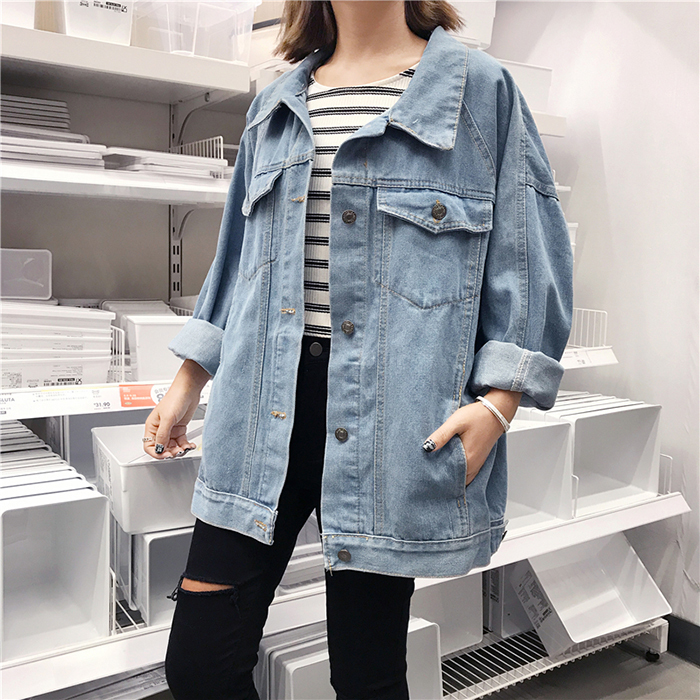 2021 New Jacket Female Jeans Spring Bf Harajuku Wild Style Shirt Fashion Coat Denim Clothing Polo Insa170 3JMZ, Light blue.
2021 New Jacket Female Jeans Spring Bf Harajuku Wild Style Shirt Fashion Coat Denim Clothing Polo Insa170 3JMZ, Light blue.