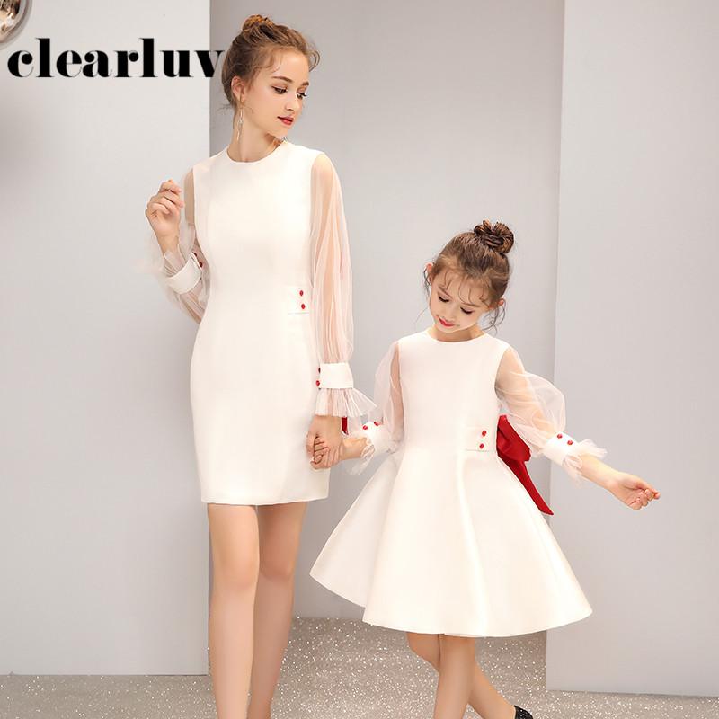 Patchwork Bow Parent-child Prom Dress DB167 O-Neck Elegant Banquet Dresses Long Sleeve Mother And Daughter Formal Gowns 2020, Child white
Patchwork Bow Parent-child Prom Dress DB167 O-Neck Elegant Banquet Dresses Long Sleeve Mother And Daughter Formal Gowns 2020, Child white
