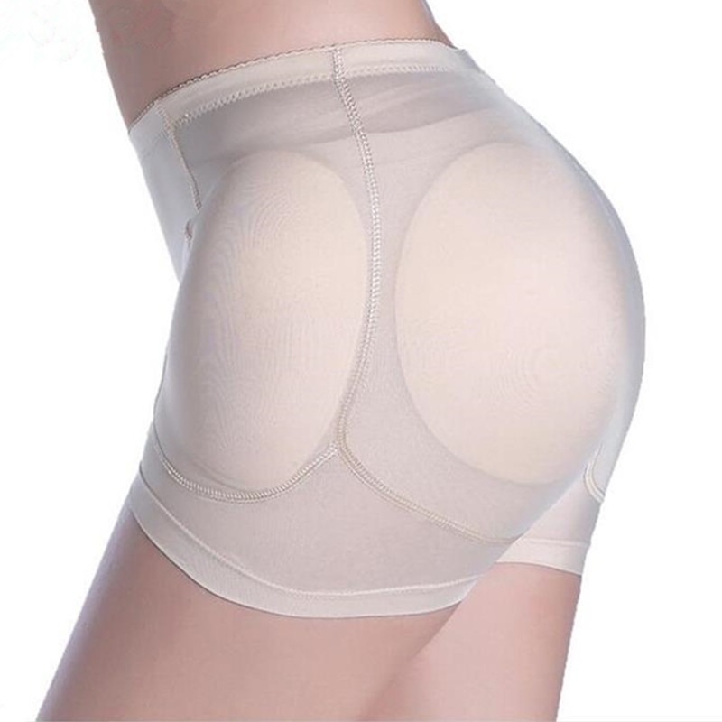 Sponge Padded Panties Push Up Hip Buttocks Female Hip Butt Enhancement Panties With 4PCS Breathabl pads 201112