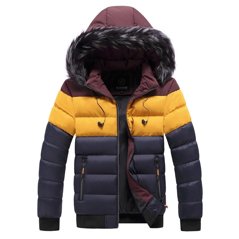 Men Parkas Winter New Casual Warm Thick Waterproof Jacket Coat Men New Autumn Outwear Windproof Hat Parkas Jacket Men 5XL 201027