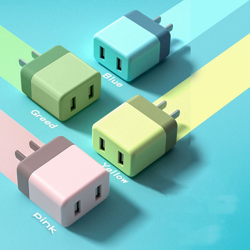 5V2A dual-hole charger USB universal mobile phone charging head CE certified color power adapter
5V2A dual-hole charger USB universal mobile phone charging head CE certified color power adapter