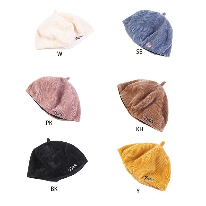 French Style Women Girls Corduroy Retro Beret Cap Solid Color Letters Embroidery Newsboy Painter Octagonal Pumpkin Beanie Hat, Blue;gray
French Style Women Girls Corduroy Retro Beret Cap Solid Color Letters Embroidery Newsboy Painter Octagonal Pumpkin Beanie Hat, Blue;gray