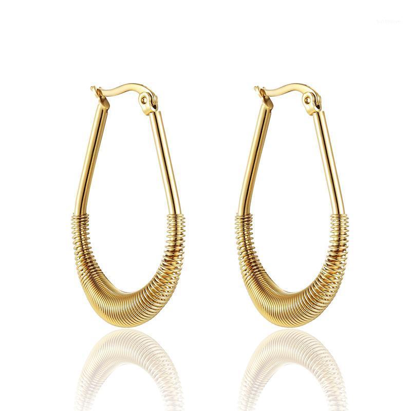 New Design Wholesale Half Circle Spring Woman Gold Color Hoop Earrings High Quality Titanium Steel Fine Jewelry Woman Earrings1
New Design Wholesale Half Circle Spring Woman Gold Color Hoop Earrings High Quality Titanium Steel Fine Jewelry Woman Earrings1
