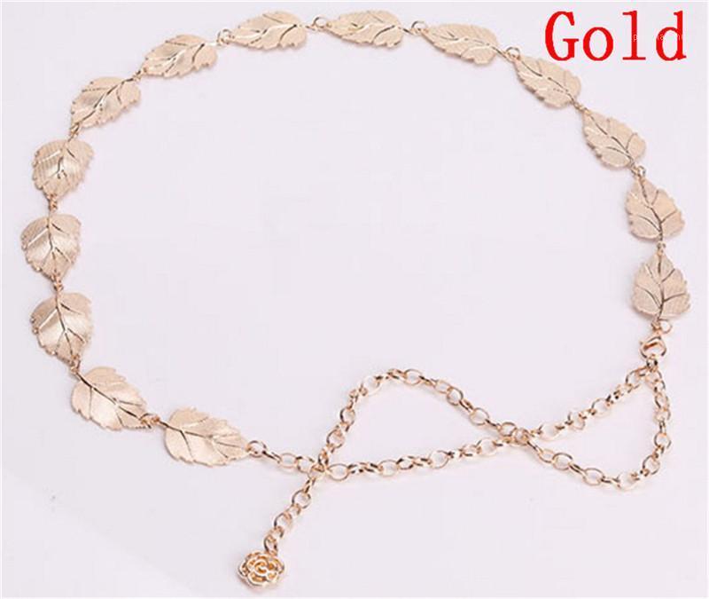 Women Design Leaf Belt Gold Metal Waist Band Soft Elastic 117cm Belts, Black;brown
Women Design Leaf Belt Gold Metal Waist Band Soft Elastic 117cm Belts, Black;brown