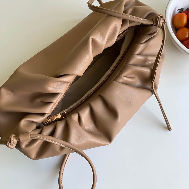 messenger handbag handbags new texture fashion shoulder bag thick chain Pleated