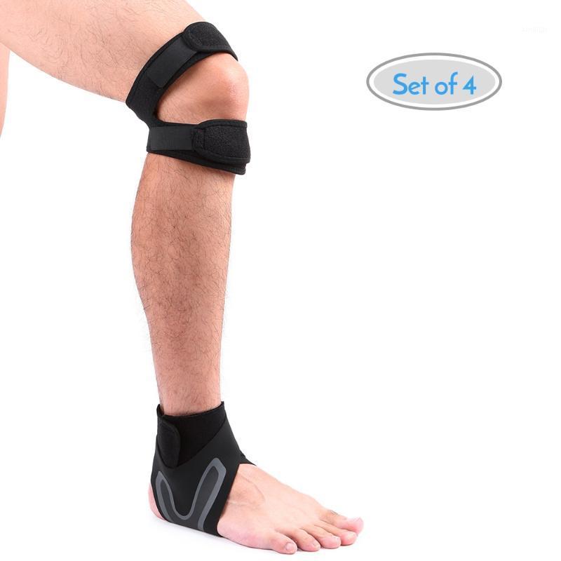 1 Pair Knee and Ankle Supports Set Breathable Adjustable Dual Strap Neoprene Knee Ankle Brace Support Straps for Recovery1, Black
1 Pair Knee and Ankle Supports Set Breathable Adjustable Dual Strap Neoprene Knee Ankle Brace Support Straps for Recovery1, Black