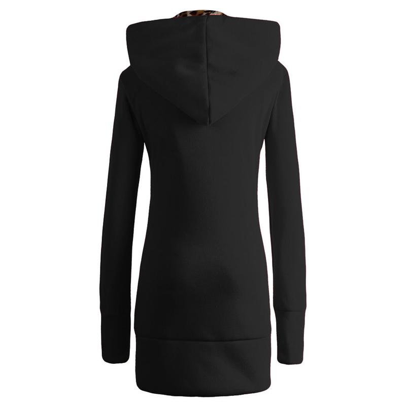 Spring 2020 Casual Hoodie Zipper Long Coat Women Zip Up Loose Oversized Jacket Coat Women Hoodies Outwear Tops Dropshipping