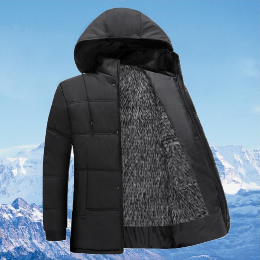 Fashion Hooded Winter Coat Men light Warm Cotton Mens Spring Winter Jacket Father's Gift Parka T200117