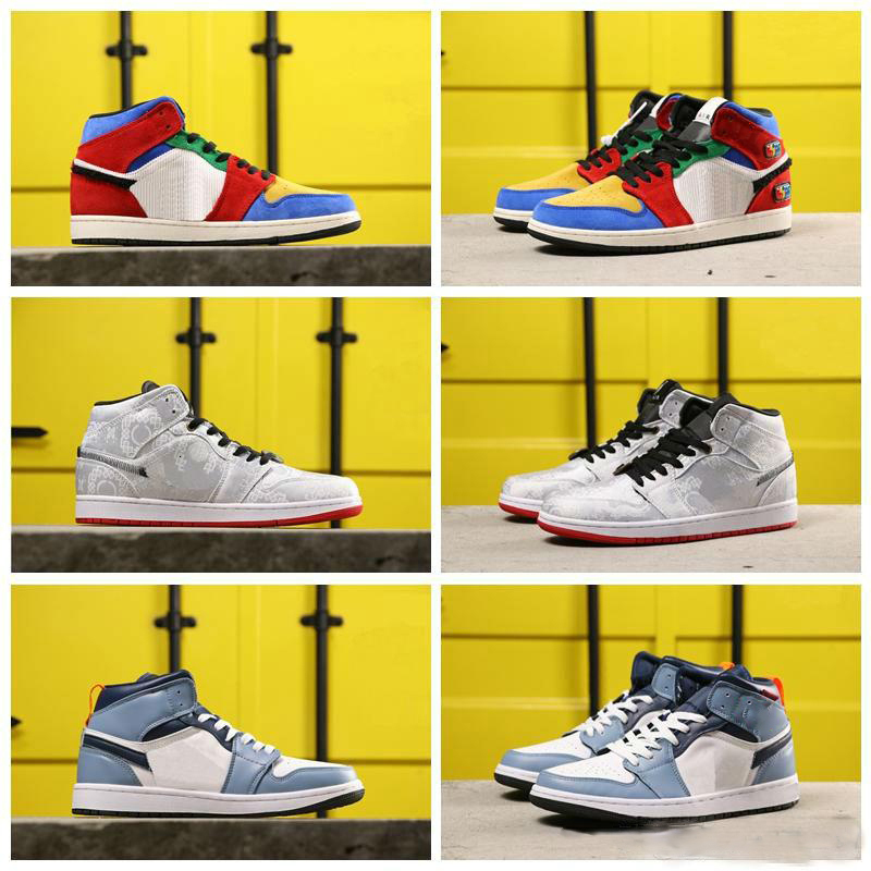 Blue The Great x 1 CLOT Shoes 1s Mid Fearless Women Mens Colorful Sport Sneakers des Chaussures
Blue The Great x 1 CLOT Shoes 1s Mid Fearless Women Mens Colorful Sport Sneakers des Chaussures