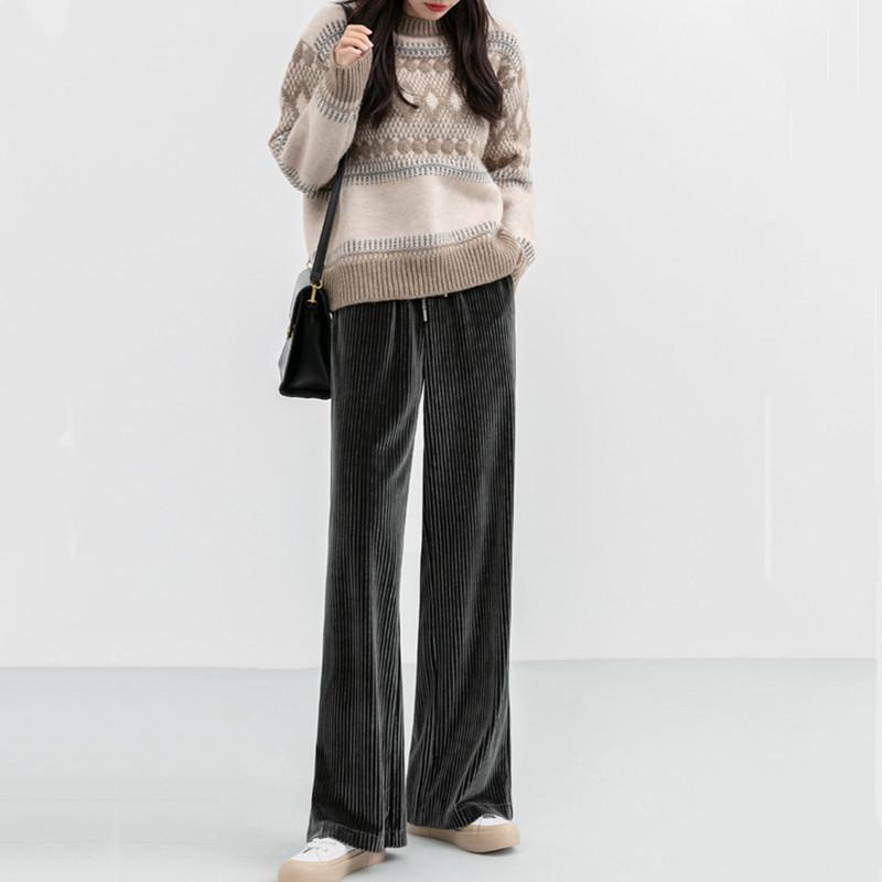 Real Shot 2020 New Fashion Autumn And Winter High Waist Loose Casual Slim Straight Wide Leg Pants, Black
Real Shot 2020 New Fashion Autumn And Winter High Waist Loose Casual Slim Straight Wide Leg Pants, Black