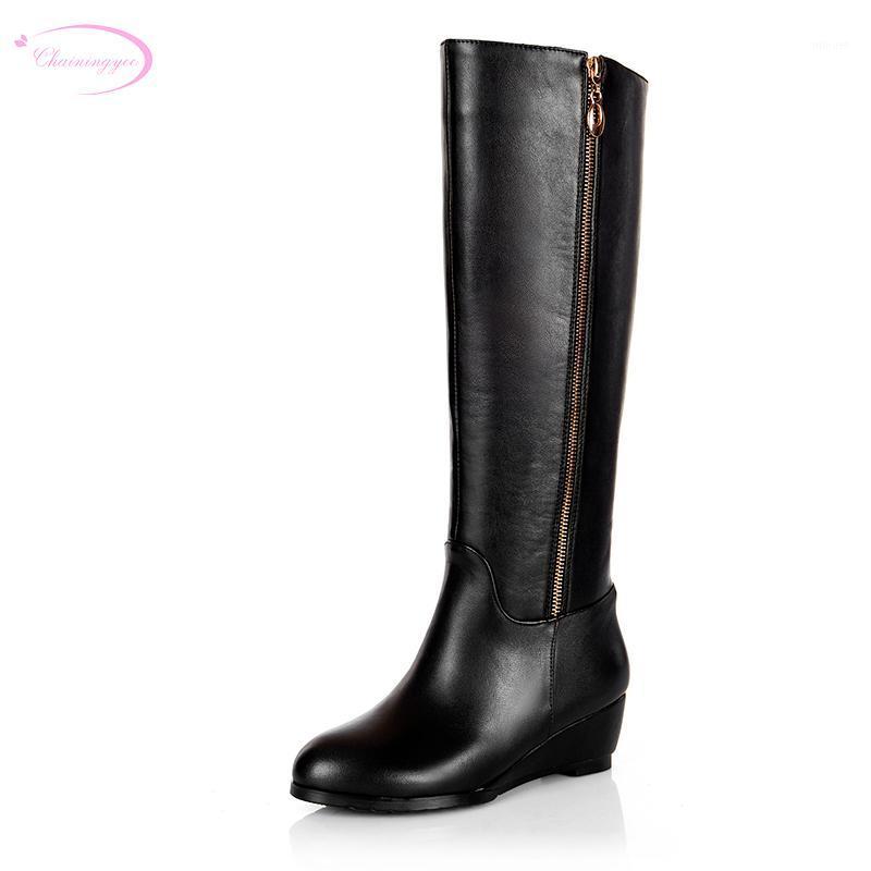 Chainingyee handmade quality custom contracted sexy leather knee high boots zippers med with women's riding boots1, Black
Chainingyee handmade quality custom contracted sexy leather knee high boots zippers med with women's riding boots1, Black