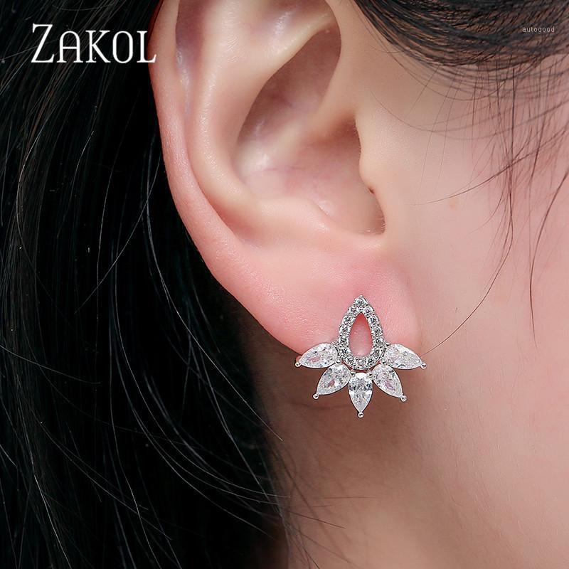 Stud ZAKOL Fashion White Green Marquise Cut Crystal Stone Earrings For Women Trendy Zirconia Leaf Bridal Wedding Jewelry FSEP3801
Stud ZAKOL Fashion White Green Marquise Cut Crystal Stone Earrings For Women Trendy Zirconia Leaf Bridal Wedding Jewelry FSEP3801