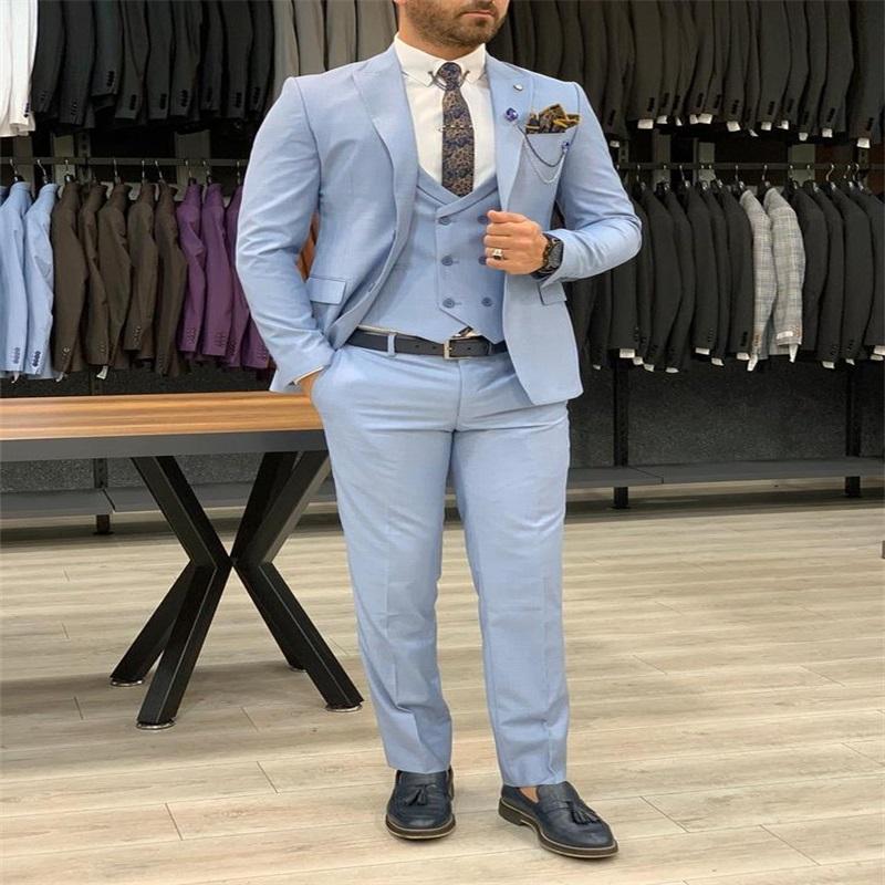 Three Piece Men Suits Solid Fashion Designer Groom Suit Customized Tuxedo Fit Party Wear Handsome Formal Suits For Best Man, Black
Three Piece Men Suits Solid Fashion Designer Groom Suit Customized Tuxedo Fit Party Wear Handsome Formal Suits For Best Man, Black