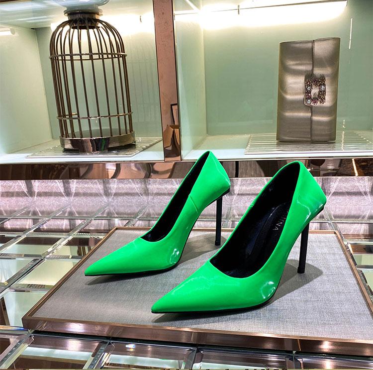 INS Pumps Women Green Super High Heels Women Shoes Sexy Pointed Toe Chaussure Femme Luxury Buty Damskie Runway Ladies Shoes, As pic
INS Pumps Women Green Super High Heels Women Shoes Sexy Pointed Toe Chaussure Femme Luxury Buty Damskie Runway Ladies Shoes, As pic