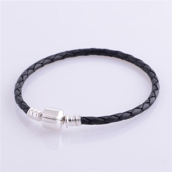 Charm Bracelets DIY Fits Beads Charms Black Single Brand Leather Bracelet 100% 925 Sterling-Silver-Jewelry Fine Jewelry1
Charm Bracelets DIY Fits Beads Charms Black Single Brand Leather Bracelet 100% 925 Sterling-Silver-Jewelry Fine Jewelry1