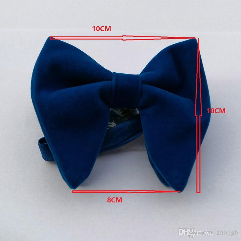 Groom Ties fashion black velvet bowties mens unique velvet bowtie bridegroom bow tie