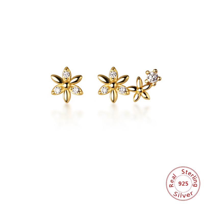 Stud Cute Small Zircon Flower Asymmetry Earrings Delicate Tiny Crystal 925 Sterling Silver CZ Jewelry
Stud Cute Small Zircon Flower Asymmetry Earrings Delicate Tiny Crystal 925 Sterling Silver CZ Jewelry