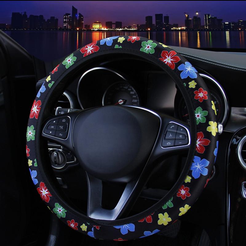 38CM Steering Wheel Cover Car Steering Wheel Cover For Women Flower Print Anti-Slip Car Accessories 2020 New arrival
38CM Steering Wheel Cover Car Steering Wheel Cover For Women Flower Print Anti-Slip Car Accessories 2020 New arrival