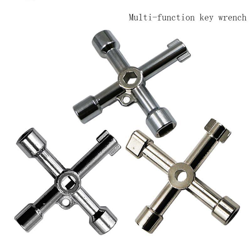 Cross Electric Control Cabinet Internal Triangle Key Wrench Elevator Door Water Meter Valve Square Round Hole Key Spanner Tool