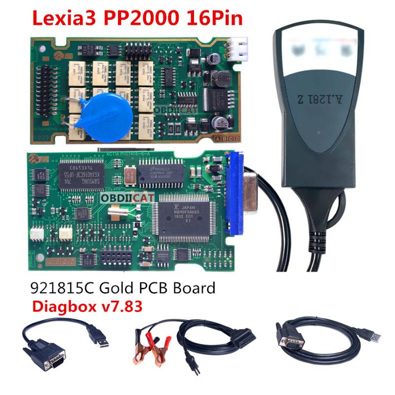 Spain overseas! Lexia3 /PP2000 16PIN Diagbox V7.83 With Firmware 921815C Golden PCB For / OBDII diagnostic-tool
Spain overseas! Lexia3 /PP2000 16PIN Diagbox V7.83 With Firmware 921815C Golden PCB For / OBDII diagnostic-tool