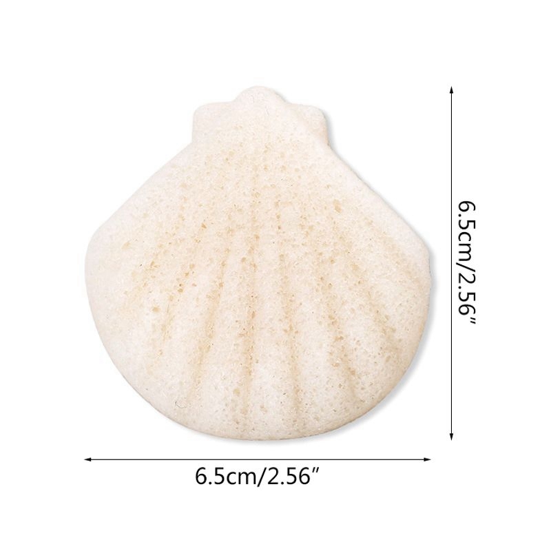 Shell Konjac Facial Puff Face Cleanse Washing Sponge Konjac Exfoliator Cleansing Sponge Facial Care Makeup Tools