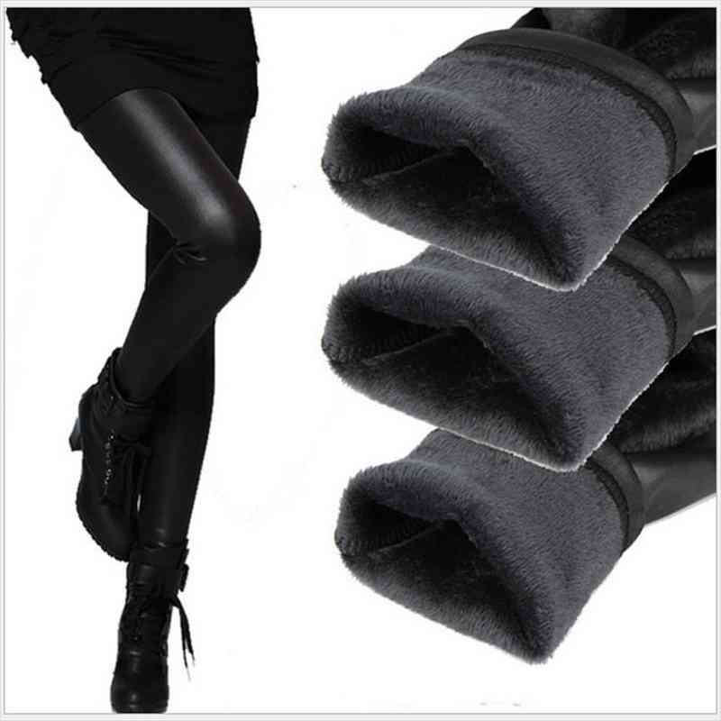 Winter Women Pant Fake Leather Leggings Lady Boot Pant Thick Warm Velvet Legging Slim Pencil Panties Cashmere Trousers, Black;white
Winter Women Pant Fake Leather Leggings Lady Boot Pant Thick Warm Velvet Legging Slim Pencil Panties Cashmere Trousers, Black;white