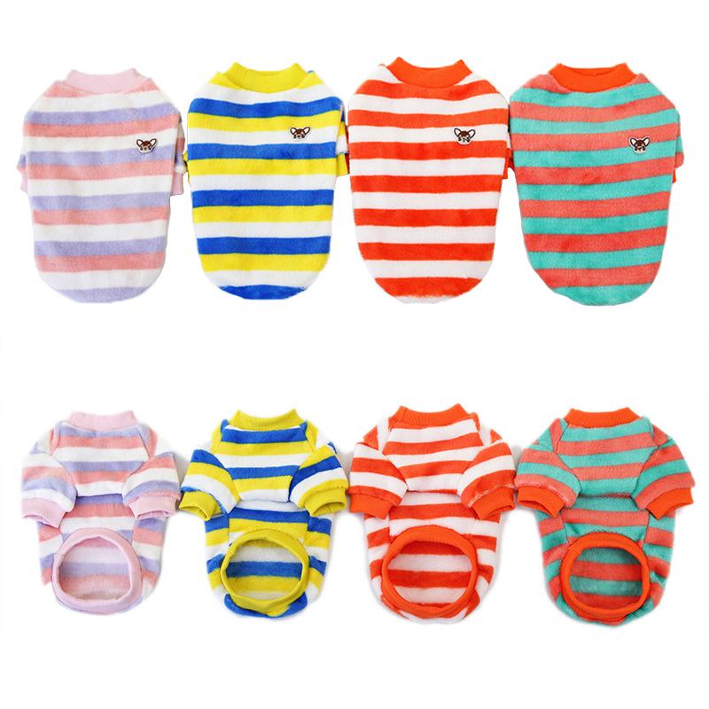 Soft Flannel Dog Clothes For Small Dogs Winter Warm Dog Vest Rainbow Striped Puppy Cats Clothing Chihuahua Poodle Shih Tzu Coat, Green
Soft Flannel Dog Clothes For Small Dogs Winter Warm Dog Vest Rainbow Striped Puppy Cats Clothing Chihuahua Poodle Shih Tzu Coat, Green