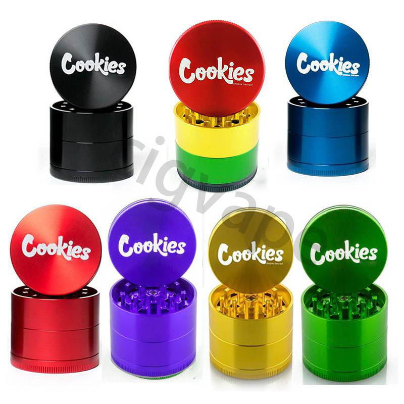 Cookies Herb Grinder 40mm Tobacco Slicer 4 Layers Herb Crusher Smasher Colorful Zinc Alloy Grinder Smoking Accessories With Retail Box
Cookies Herb Grinder 40mm Tobacco Slicer 4 Layers Herb Crusher Smasher Colorful Zinc Alloy Grinder Smoking Accessories With Retail Box