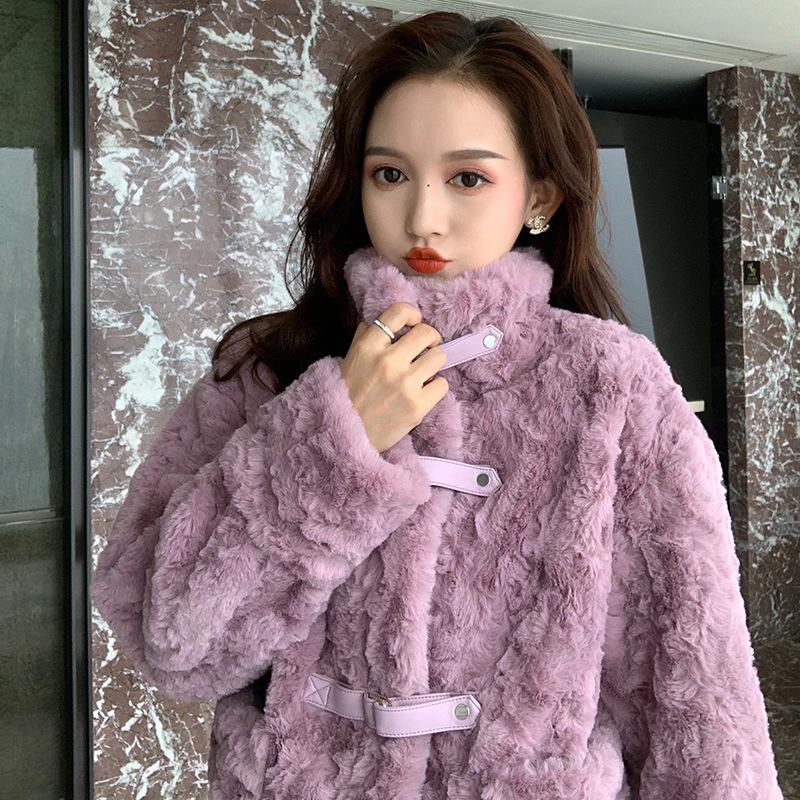 Women Faux Fur Coat Winter Thick Fluffy Long Sleeve Keep Warm Outerwear Korean Japan Fur Jacket Elegant Mujer Bontjas 2020, Purple
Women Faux Fur Coat Winter Thick Fluffy Long Sleeve Keep Warm Outerwear Korean Japan Fur Jacket Elegant Mujer Bontjas 2020, Purple