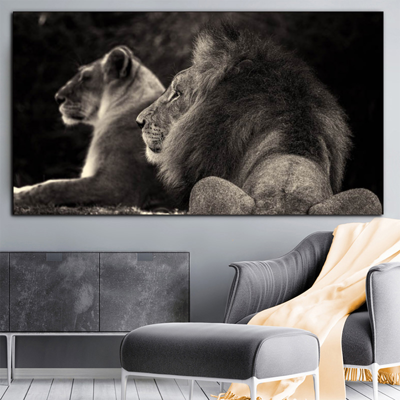 Canvas Painting Two Black Lion Wild Animals Posters and Prints Quadro Wall Art Picture for Living Room Cuadros Home Decoration
Canvas Painting Two Black Lion Wild Animals Posters and Prints Quadro Wall Art Picture for Living Room Cuadros Home Decoration