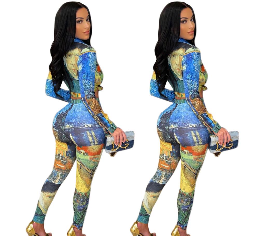 K7090 European and American women's Two Piece Pants 2021 fashion casual long-sleeved shirt temperament colorful suit, Multi 7090
K7090 European and American women's Two Piece Pants 2021 fashion casual long-sleeved shirt temperament colorful suit, Multi 7090