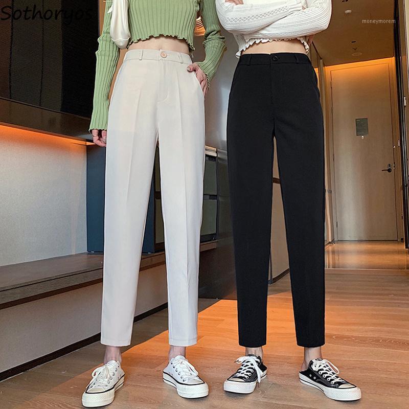 Casual Pants Women Solid High Waist Chic Ulzzang Korean Style Autumn Loose Teens Office Ladies Ankle-length Fashion Slender New1, Black
Casual Pants Women Solid High Waist Chic Ulzzang Korean Style Autumn Loose Teens Office Ladies Ankle-length Fashion Slender New1, Black
