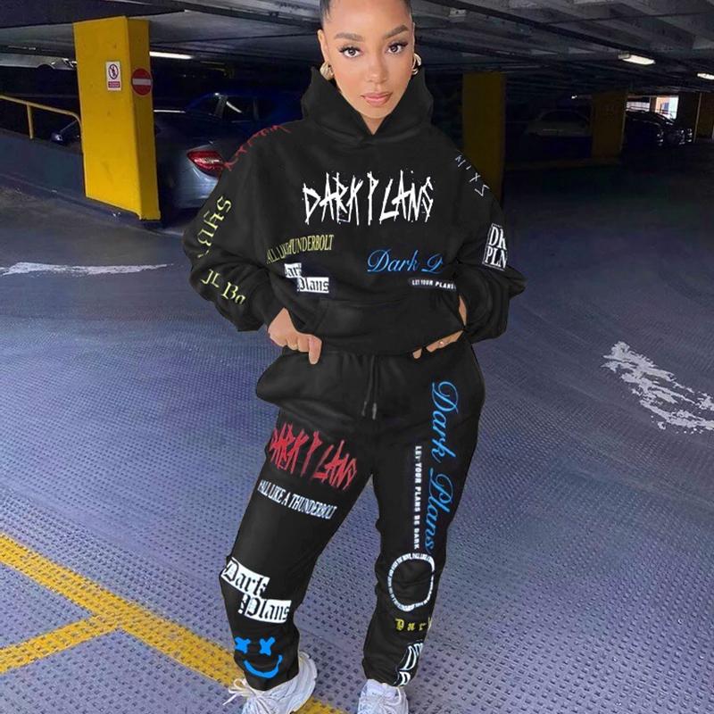 Aesthetic Fall Hoodie 2 Piece Womens Outfits Long Sleeve Top and Sweatpants Lounge Wear Matching Sets Festival Clothes, As pic 
Aesthetic Fall Hoodie 2 Piece Womens Outfits Long Sleeve Top and Sweatpants Lounge Wear Matching Sets Festival Clothes, As pic