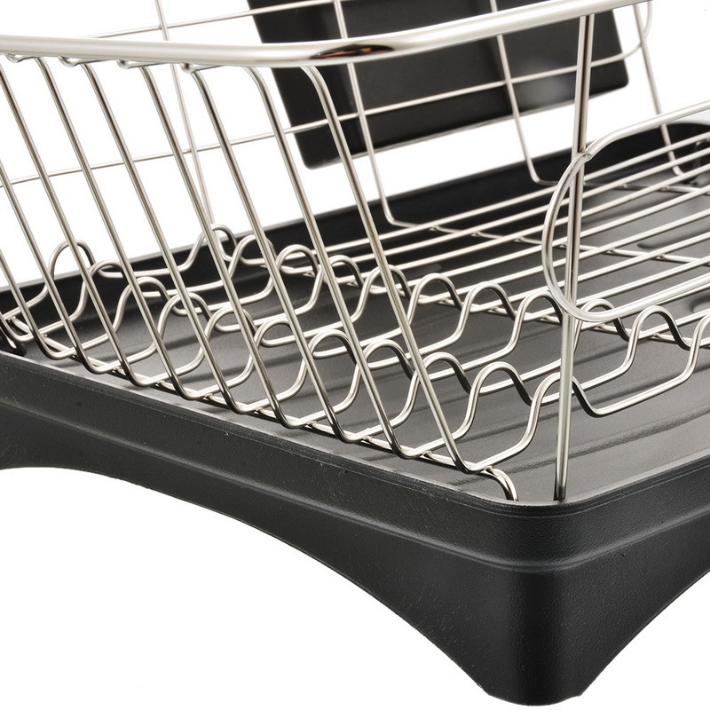 1PCs Multifunctional Stainless Steel Dish Rack Plates Bowl Cup Drying Storage Rack Organizer Kitchen Organizer Storage Racks T20041315734