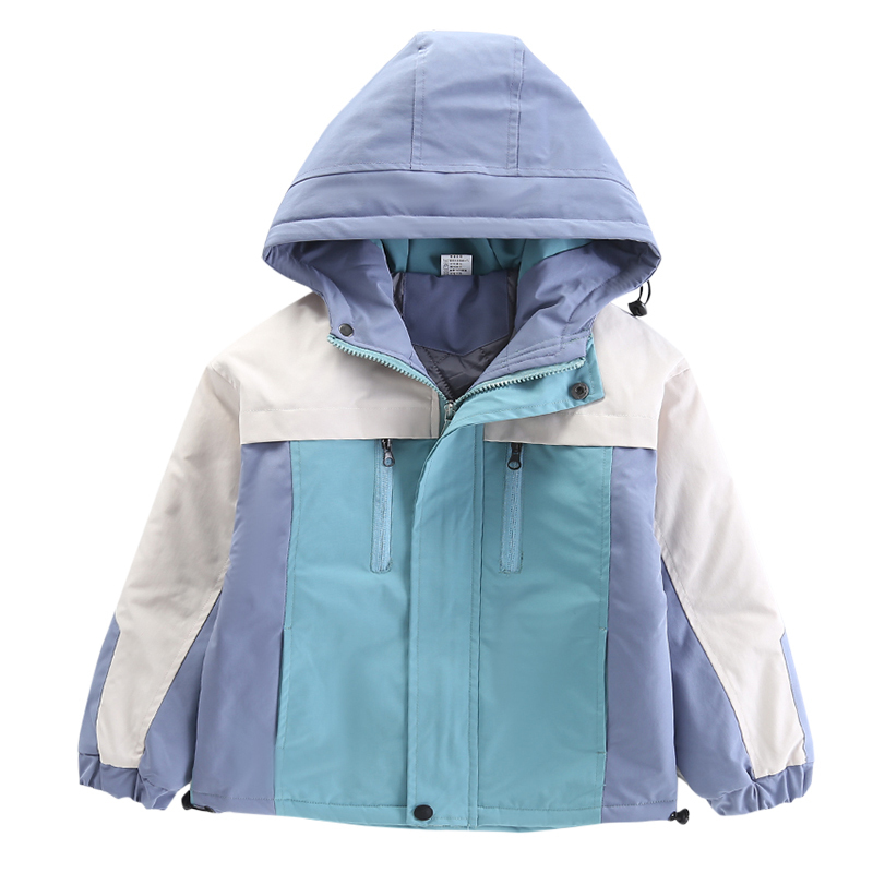 WT188 Boys' quilted jacket spring and autumn clothes big children's long-sleeved jacket medium-length plus cotton jacket LJ201125