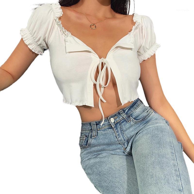 Women Lace-up Cardigan, Ruffle Sleeves Boat Neck Solid Color Crop Top Summer Casual Styles Top1, White
Women Lace-up Cardigan, Ruffle Sleeves Boat Neck Solid Color Crop Top Summer Casual Styles Top1, White