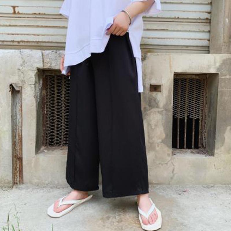 Men's pants spring casual straight leg pants wide leg bell-bottom men's Gothic hip-hop culottes Yamamoto style, Black
Men's pants spring casual straight leg pants wide leg bell-bottom men's Gothic hip-hop culottes Yamamoto style, Black