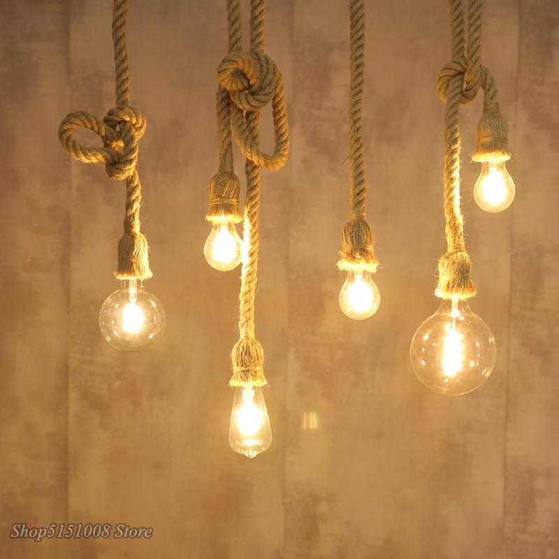 Rope Pendant Lights Vintage Retro Loft Industrial for Living Room Kitchen Hanging Lamp Luminaire Home Decor Light Fixtures
Rope Pendant Lights Vintage Retro Loft Industrial for Living Room Kitchen Hanging Lamp Luminaire Home Decor Light Fixtures