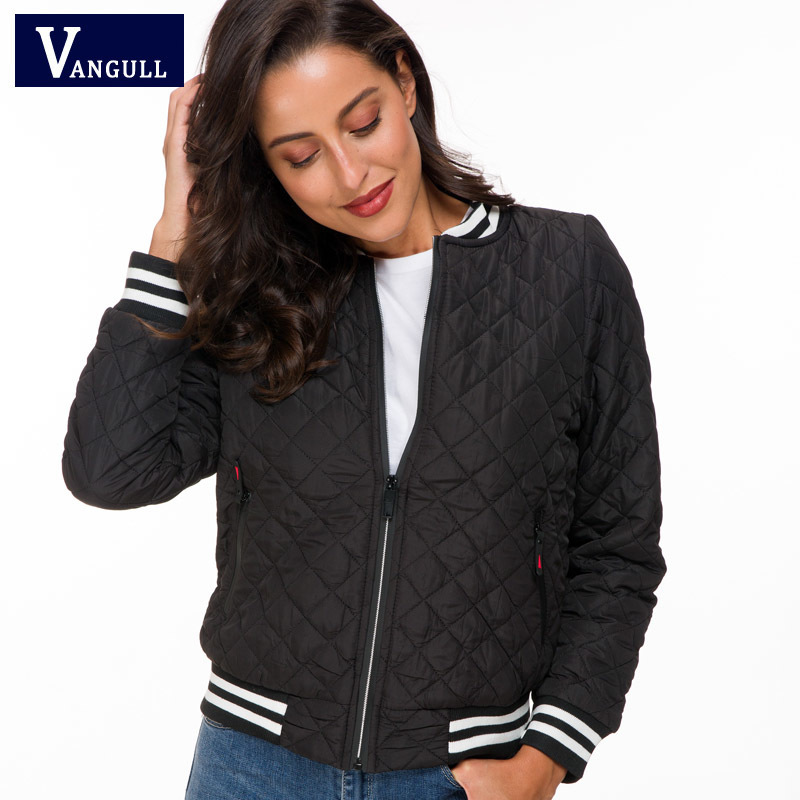 Vangull Jacket women New Spring Autumn Winter velvet lamb Coat Woman basic Parkas Outerwear Down jackets Female Clothings Y201001