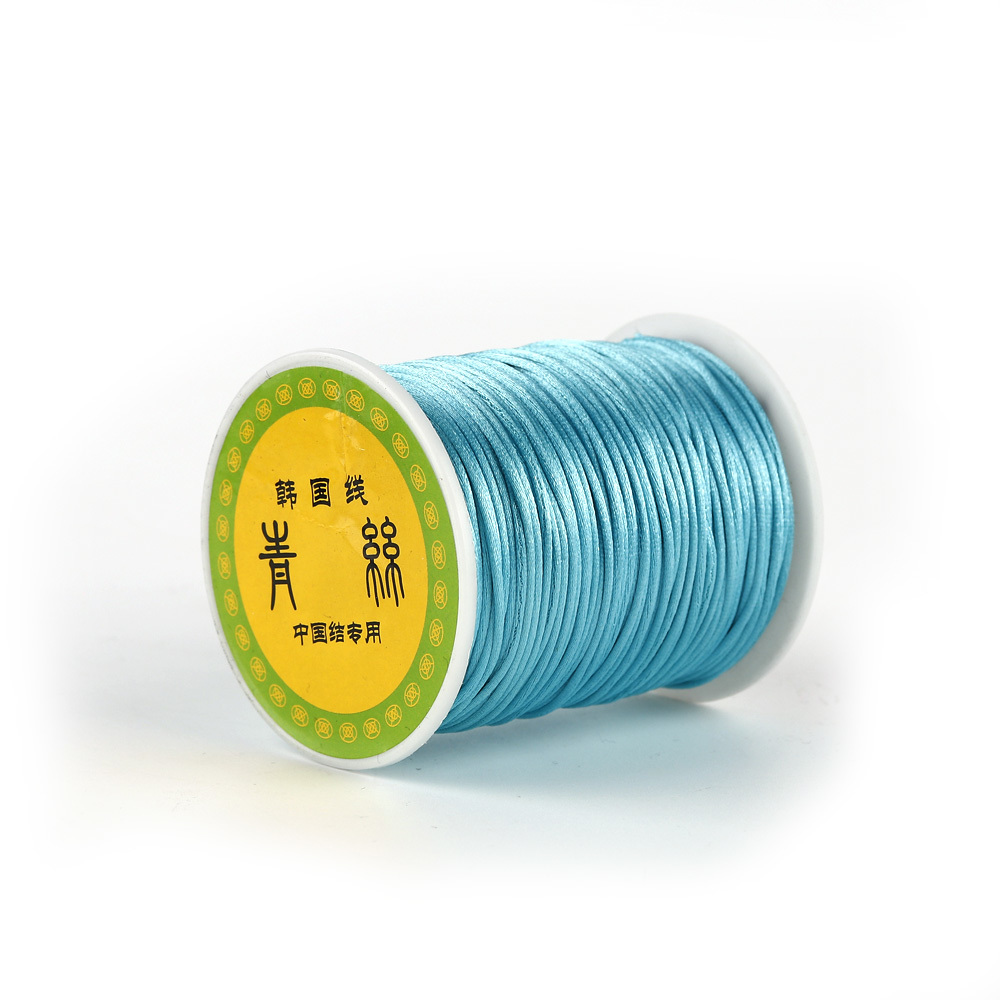TYRY.HU 80 meter Silicone Beads Craft Making Teether Chain Accessories 1.5mm Satin Silk Nylon Cord For DIY Teething Necklace Y1221