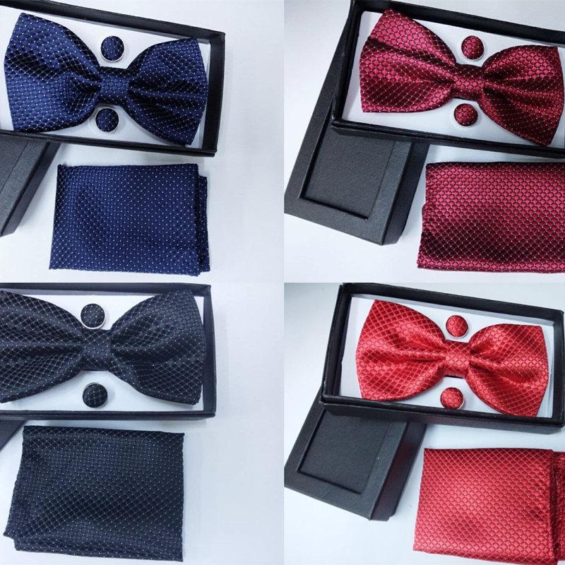 SHENNAIWEI New men vintage Jacquard bow tie set bowtie Handkerchief cufflinks gift box Red Blue Yellow
SHENNAIWEI New men vintage Jacquard bow tie set bowtie Handkerchief cufflinks gift box Red Blue Yellow