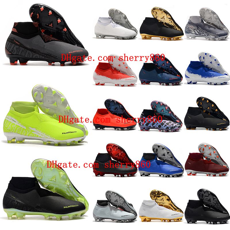 2020 top mens soccer shoes Phantom VSN Elite DF FG soccer cleats football boots high ankle scarpe calcio, White;red
2020 top mens soccer shoes Phantom VSN Elite DF FG soccer cleats football boots high ankle scarpe calcio, White;red