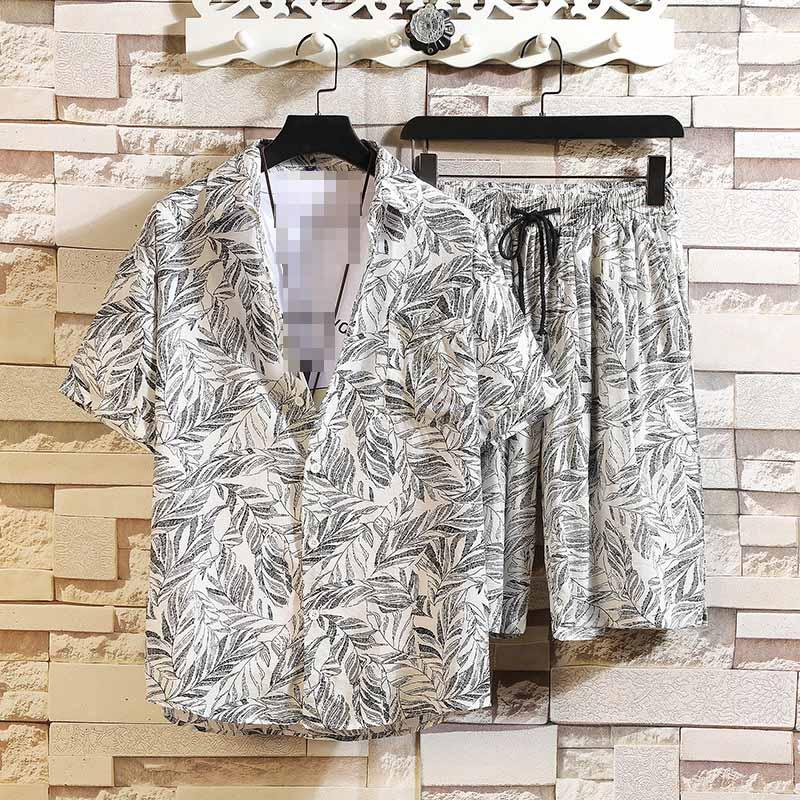 Mens Casual Streetwear 2021 Summer Men's Hawaiian Shirts +Beach Shorts 2 PCS Set Floral Loose Short Sleeve Holiday Suits Male Y
Mens Casual Streetwear 2021 Summer Men's Hawaiian Shirts +Beach Shorts 2 PCS Set Floral Loose Short Sleeve Holiday Suits Male Y