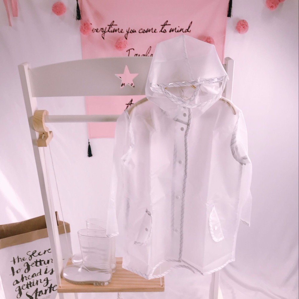 Celveroso Kids Transparency Waterproof Rain Coat Polyester Boys Clothes Fashion Raincoat Children Baby Girls Jacket Coat Rainsut 201106